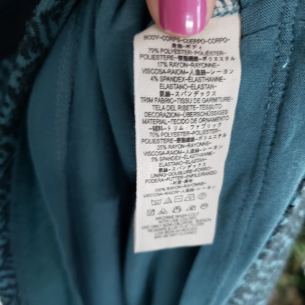 Free People, Pacific Blue Cross My Heart Dress, M - Picture 8 of 8